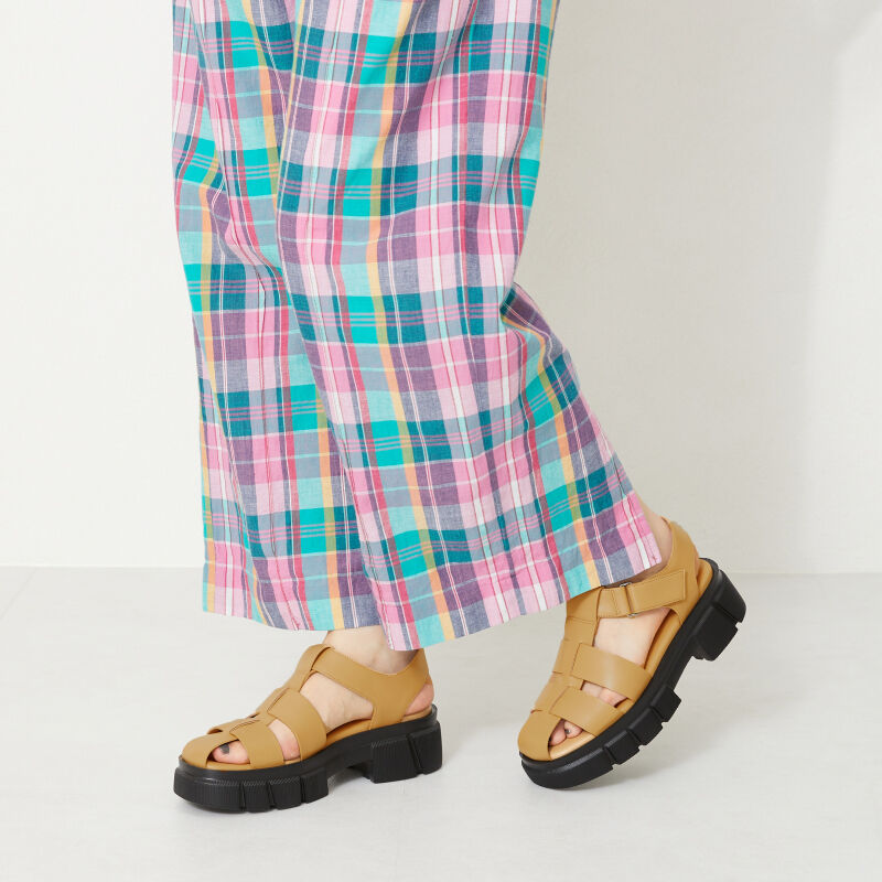 ORiental TRaffic「【アウトレット価格】厚底ワイドストラップグルカサンダル/31226 グルカサンダル 人気 トレンド」|サンダル|BEIGE