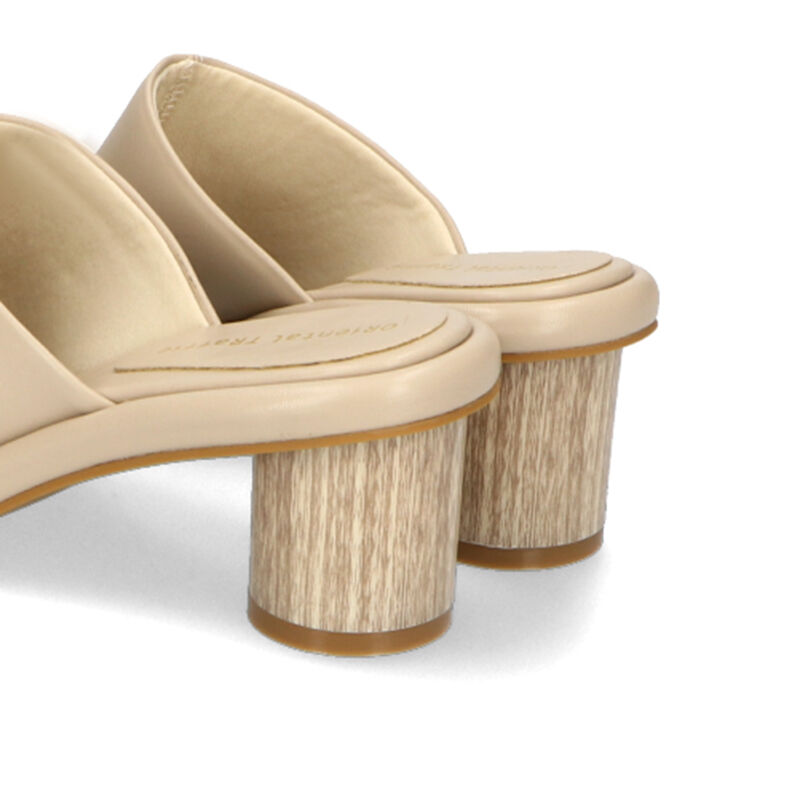 ORiental TRaffic「ウッドヒール甲深ミュールサンダル/31224」|サンダル|