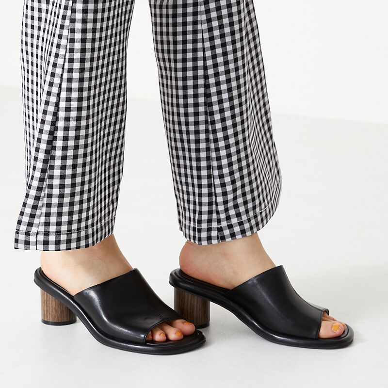 ORiental TRaffic「ウッドヒール甲深ミュールサンダル/31224」|サンダル|