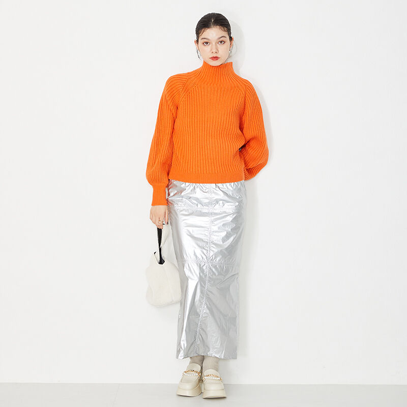 ORiental TRaffic「パールチェーン厚底ニットブーツ/31431」|ショートブーツ|