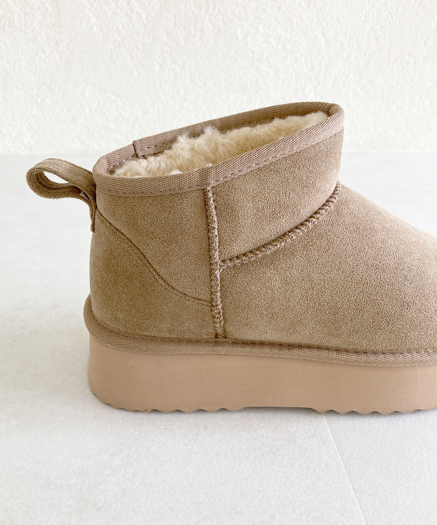 ORiental TRaffic「【累計1万足突破】 厚底 ムートン ショートブーツ /35401 軽量 防寒」|ショートブーツ|