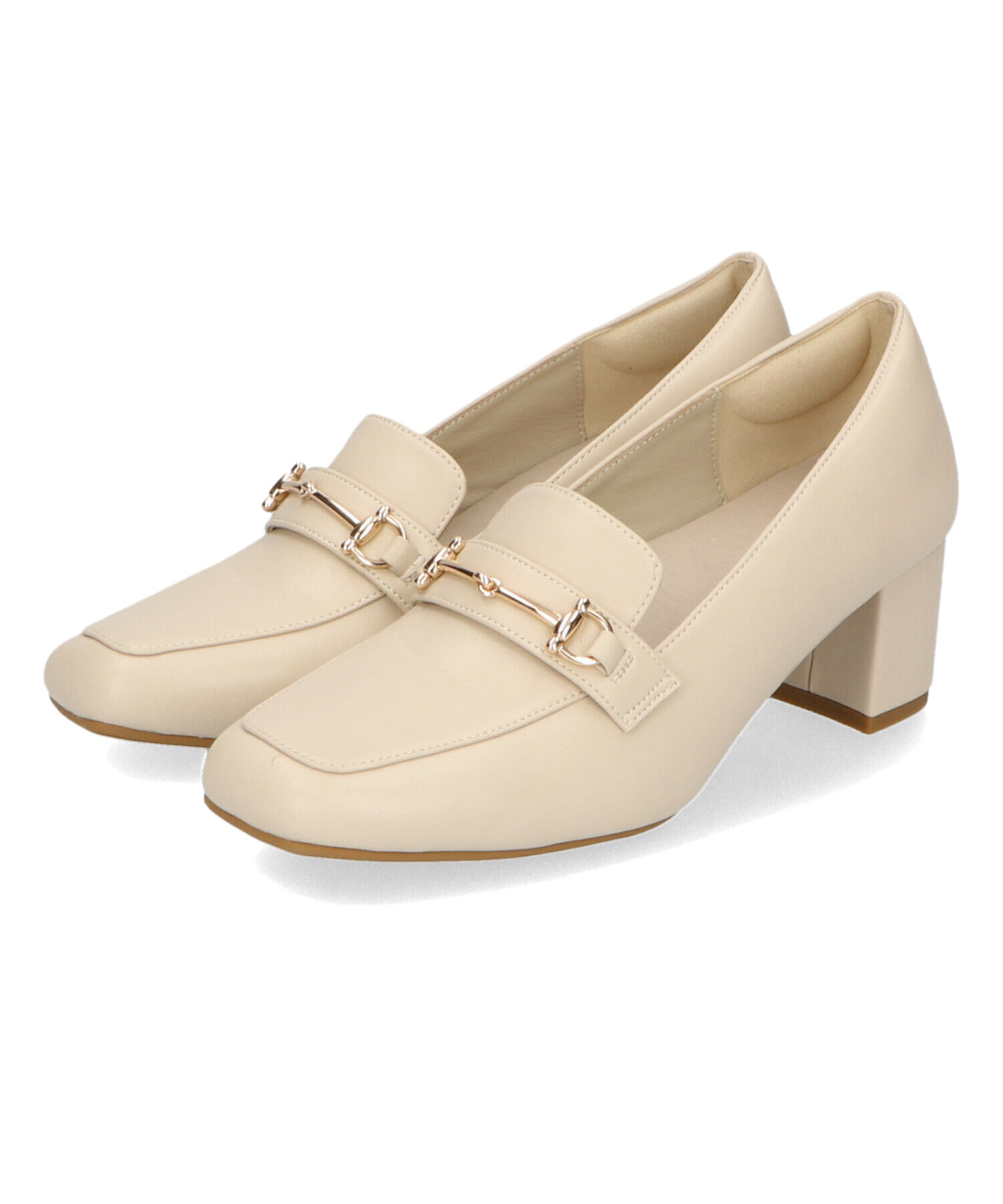 ORiental TRaffic「【跳べるパンプス/シリーズ累計１５０万足突破 】ビット ヒールローファー /R-3214 厚手クッション」|パンプス|