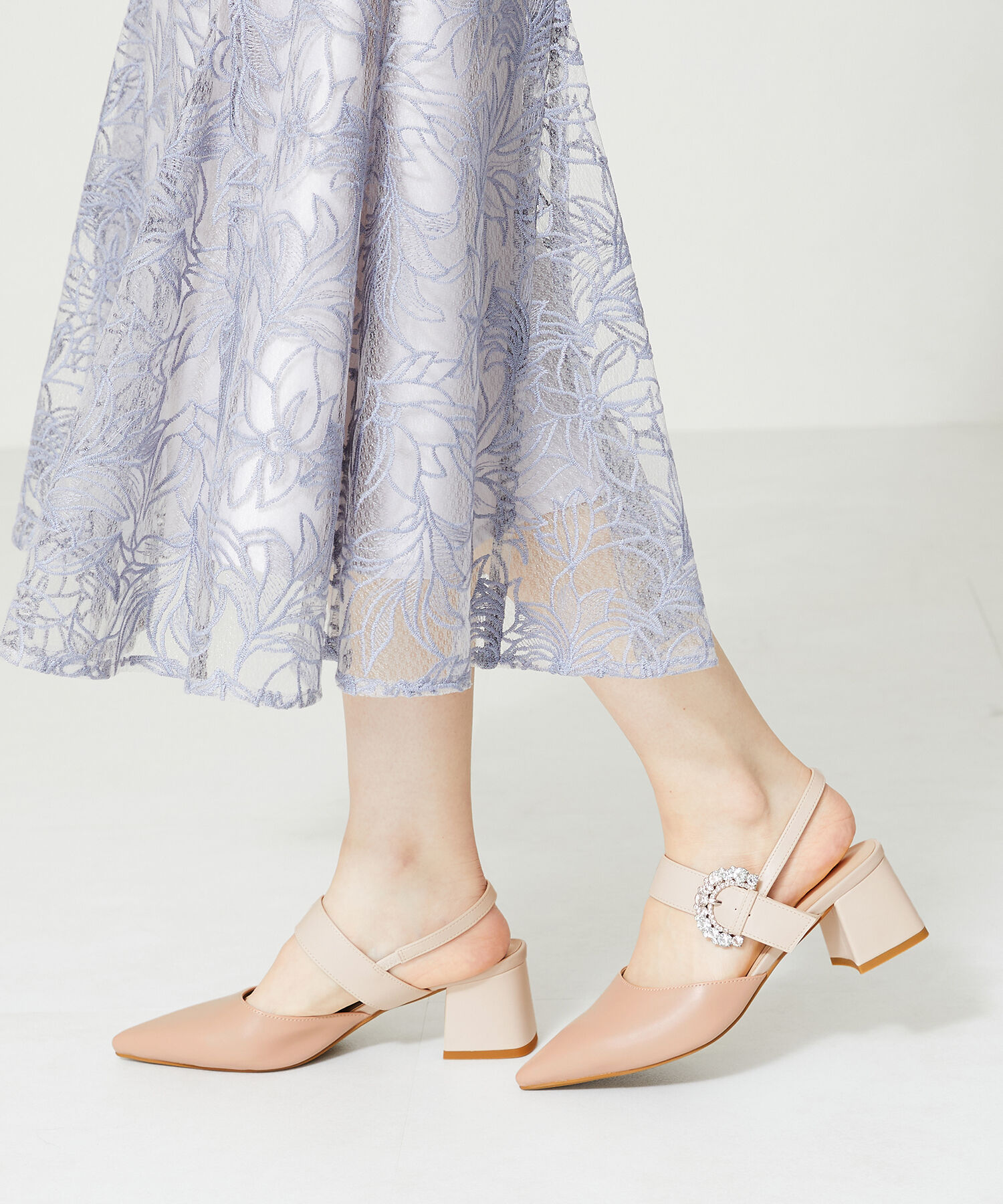 ORiental TRaffic「ビジューバックルストラップパンプス/41125」|パンプス|