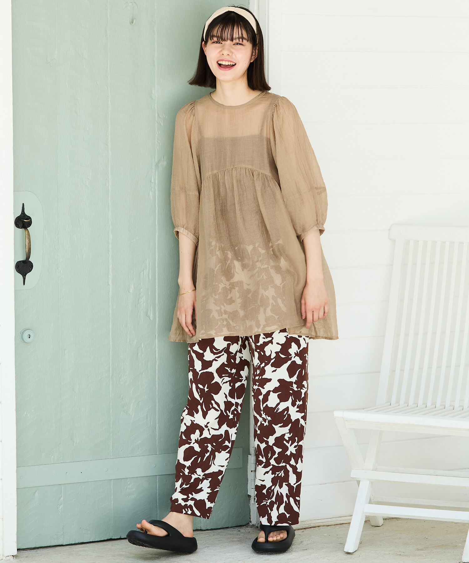 ORiental TRaffic「【リカバリーサンダル】パデットトングサンダル/OT3219 トング サンダル 人気 売れてる トレンド 軽い」|サンダル|