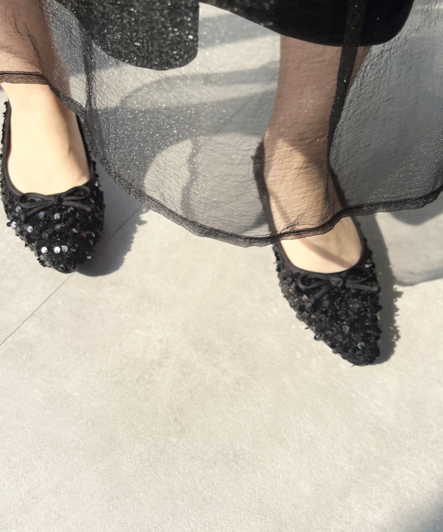 ORiental TRaffic「●2024秋冬新作●スパンコールバレエシューズ/41315」|パンプス|