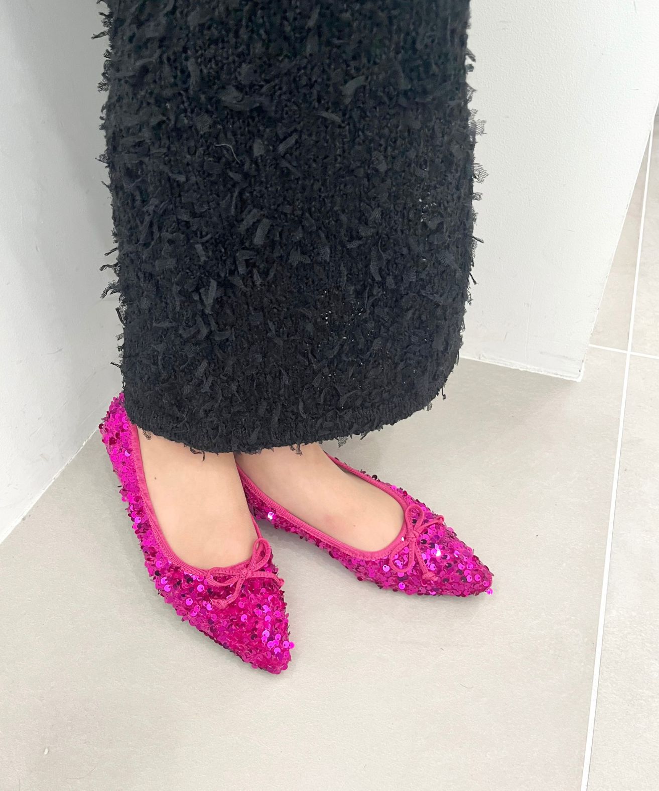 ORiental TRaffic「●2024秋冬新作●スパンコールバレエシューズ/41315」|パンプス|