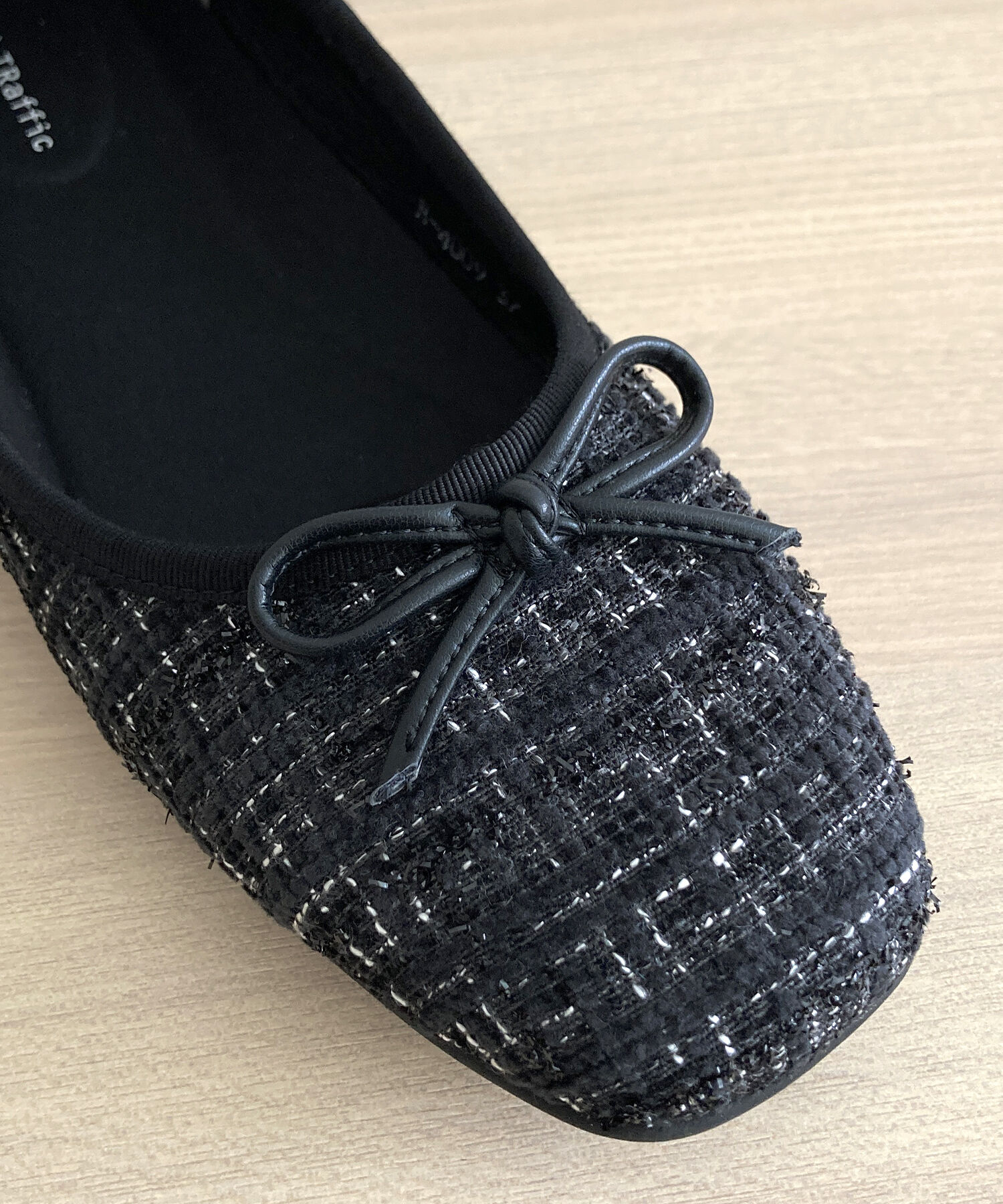 ORiental TRaffic「【WEB限定】 スクエアトゥ バレエシューズ /R-4009 フラット 軽い  厚手クッション」|パンプス|