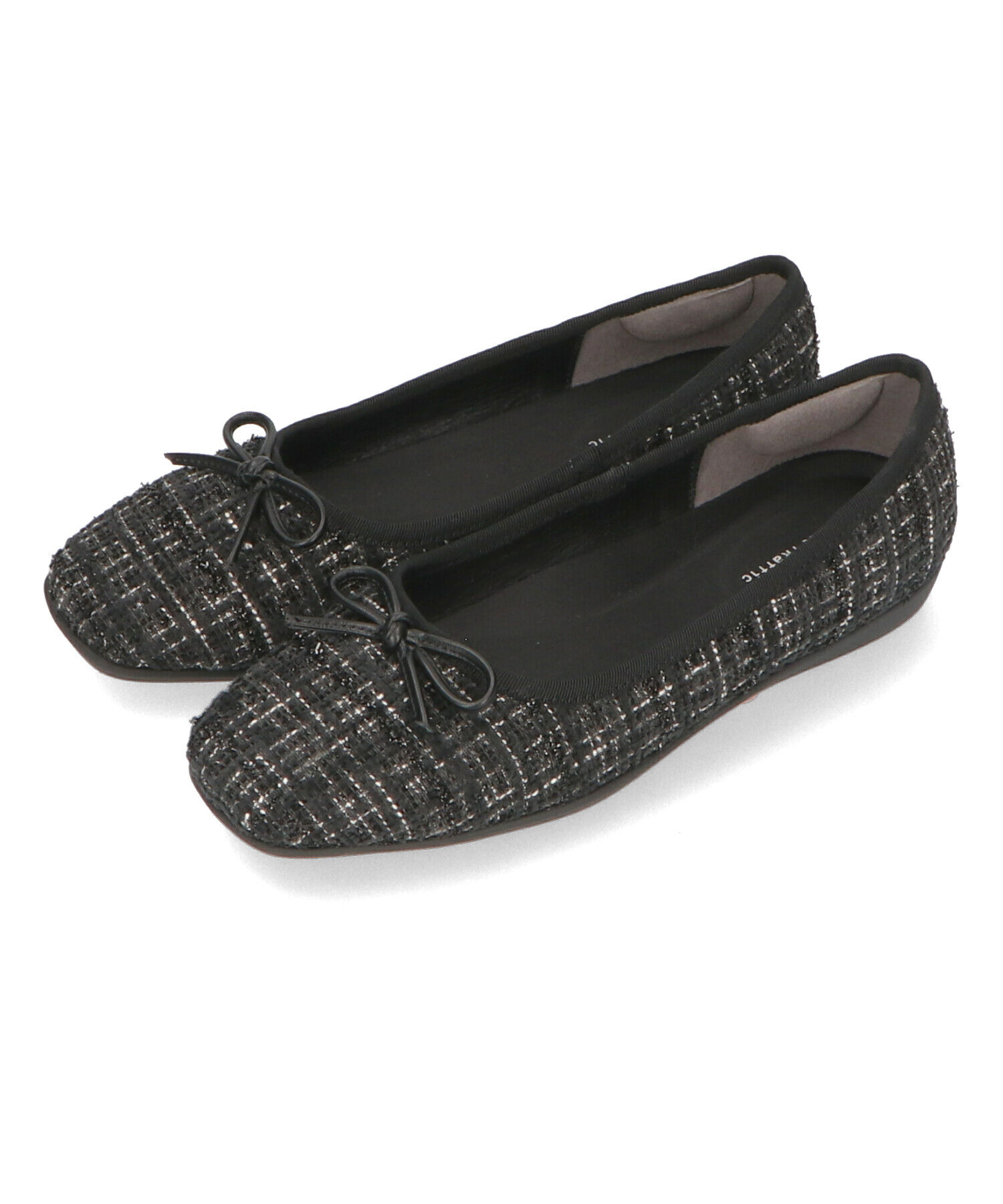 ORiental TRaffic「【WEB限定】 スクエアトゥ バレエシューズ /R-4009 フラット 軽い  厚手クッション」|パンプス|