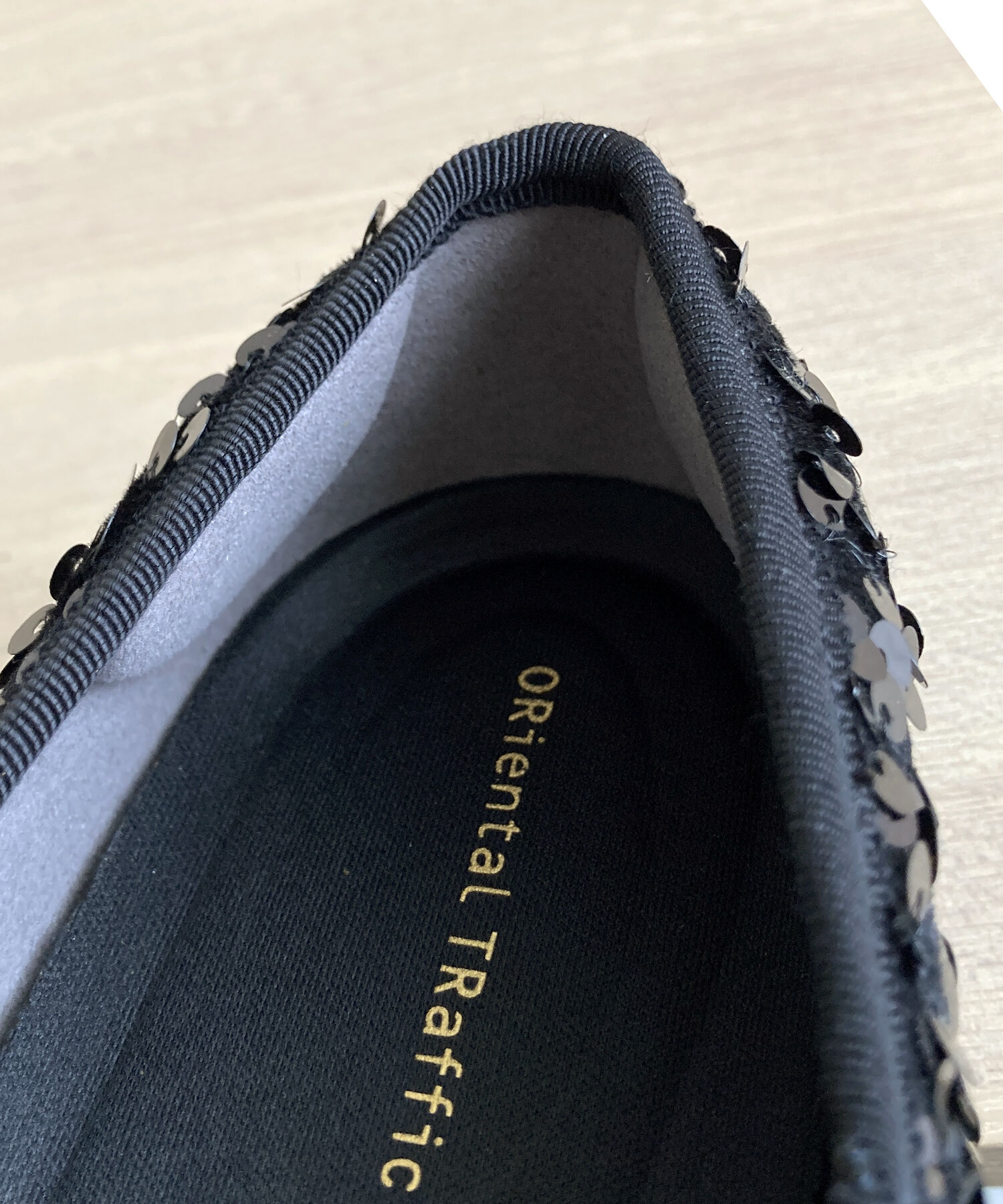 ORiental TRaffic「【跳べるパンプス/シリーズ累計１５０万足突破】スパンコール スクエアトゥ バレエシューズ R-3216」|パンプス|