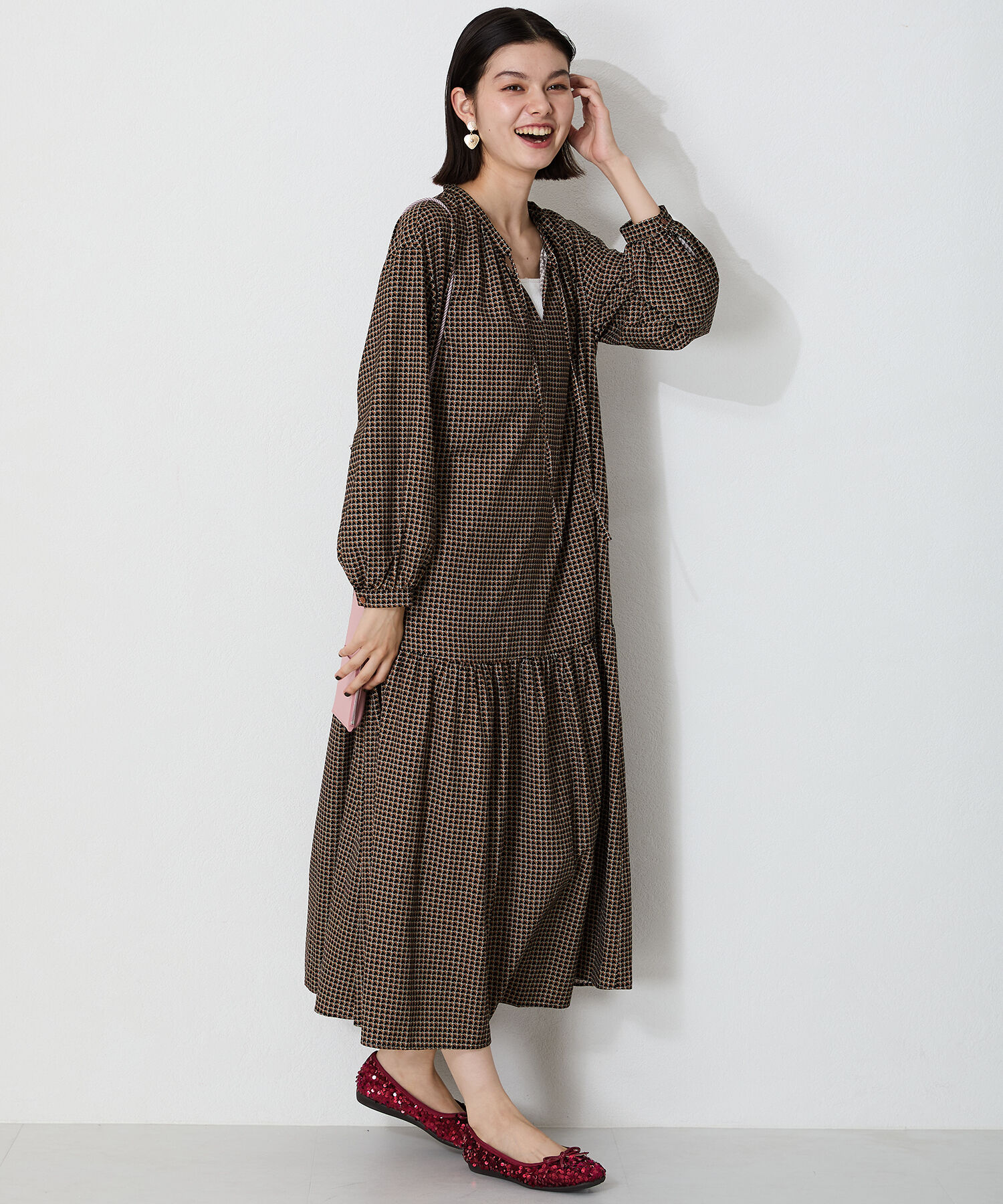 ORiental TRaffic「【跳べるパンプス/シリーズ累計１５０万足突破】スパンコール スクエアトゥ バレエシューズ R-3216」|パンプス|