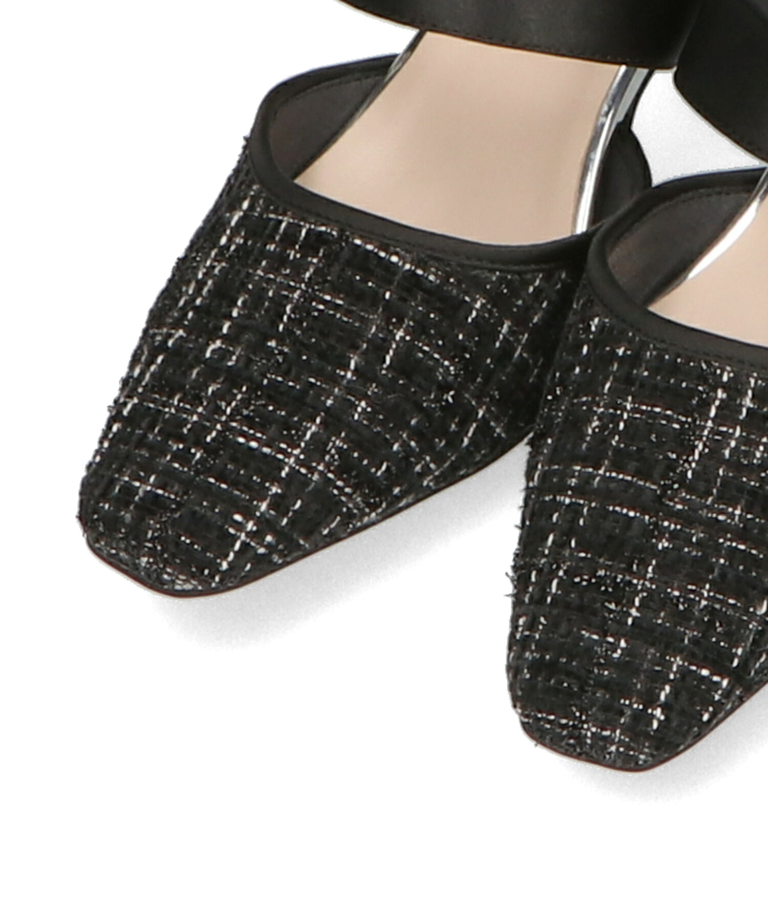 ORiental TRaffic「●2025春夏新作●ビジューストラップツイードパンプス/51115」|パンプス|