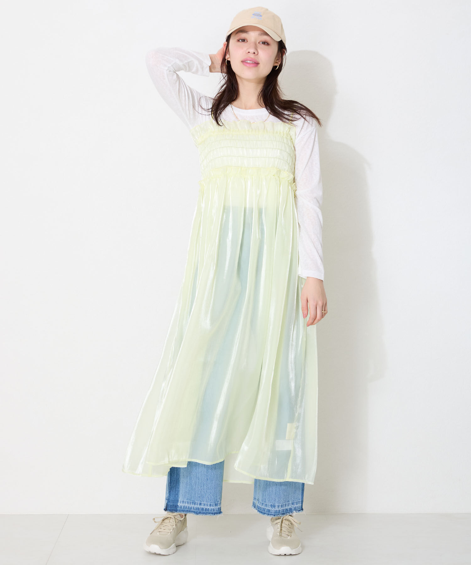 ORiental TRaffic「●再入荷● 【瞬間フィット】 ニットスニーカー /OT3757 軽量 歩きやすい 楽ちん ハンズフリー」|スニーカー|