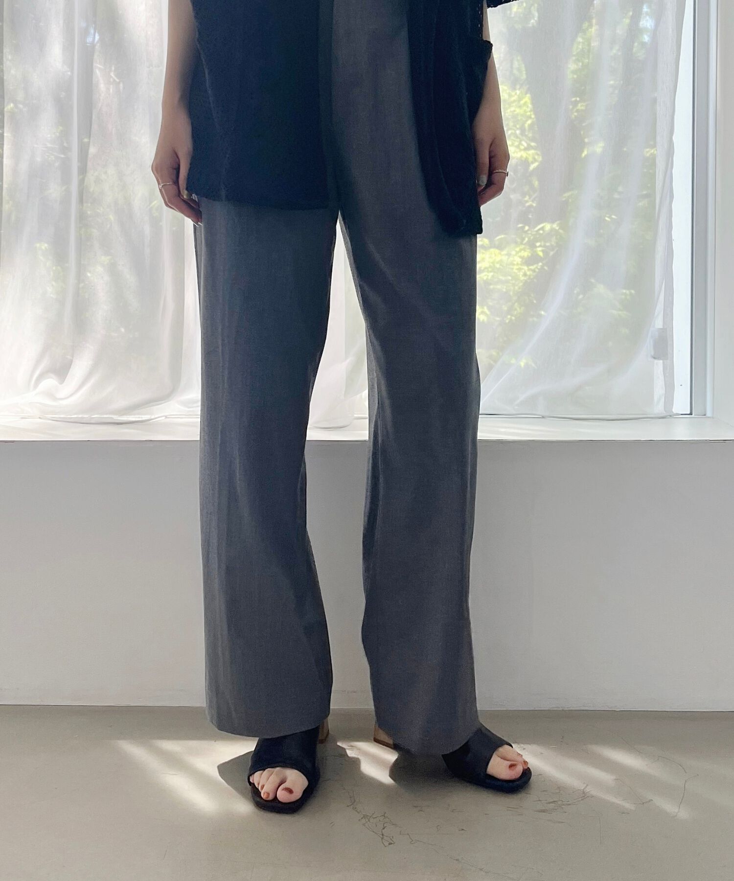 ORiental TRaffic「●2025春夏新作●甲深ソフトレザーサンダル/51205 サンダル トレンド 人気 売れてる クッション」|サンダル|