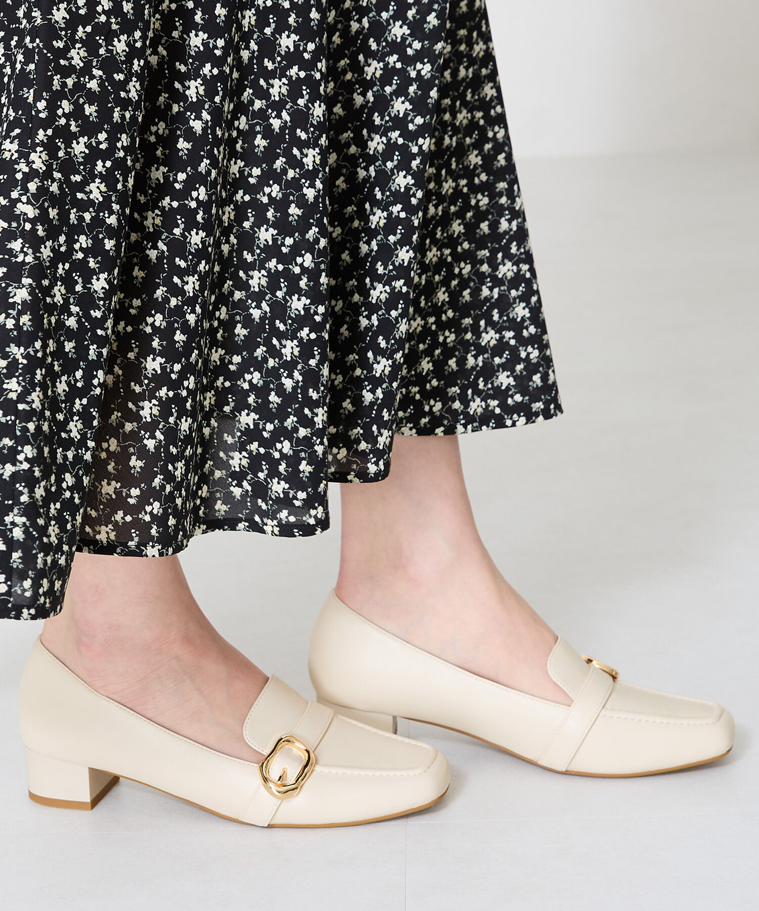 WA Oriental TRaffic「バックルベルト ヒールローファー /52113 ヒール3.5ｃｍ 丸みシルエット」|パンプス|