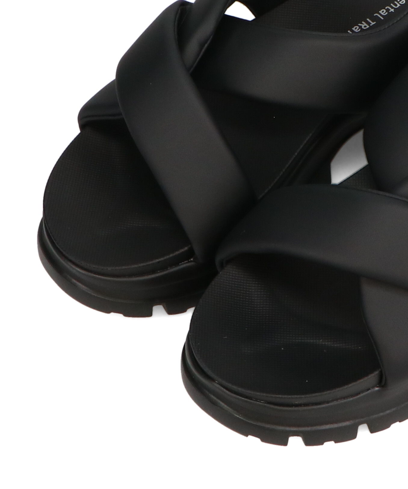 ORiental TRaffic「●2025春夏新作●クロスデザインパデット厚底サンダル/51216 サンダル 厚底 トレンド 人気 売れてる」|サンダル|