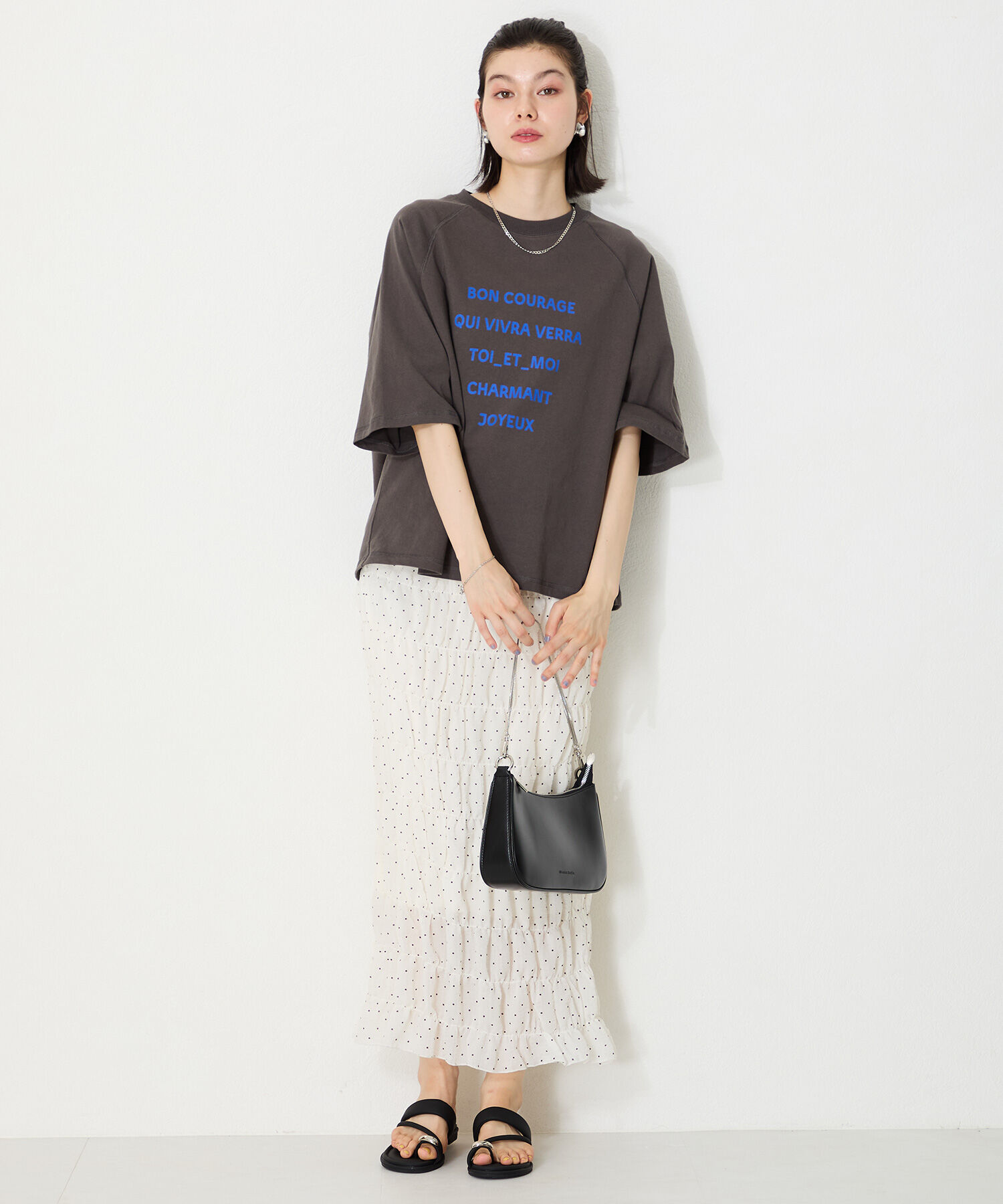 ORiental TRaffic「●2025春夏新作●メタルパーツ&times;パデットベルトトングサンダル/51238 トレンド 人気 再入荷」|サンダル|