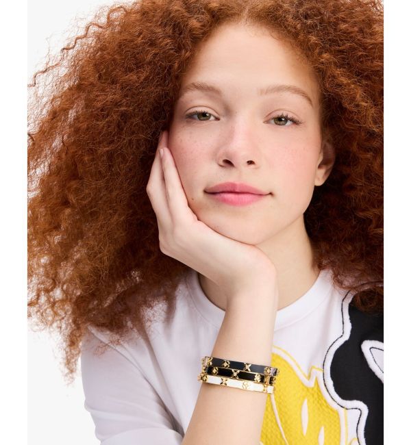 kate spade new york「ヘリテージ ブルーム ヒンジド バングル」|ブレスレット・バングル|