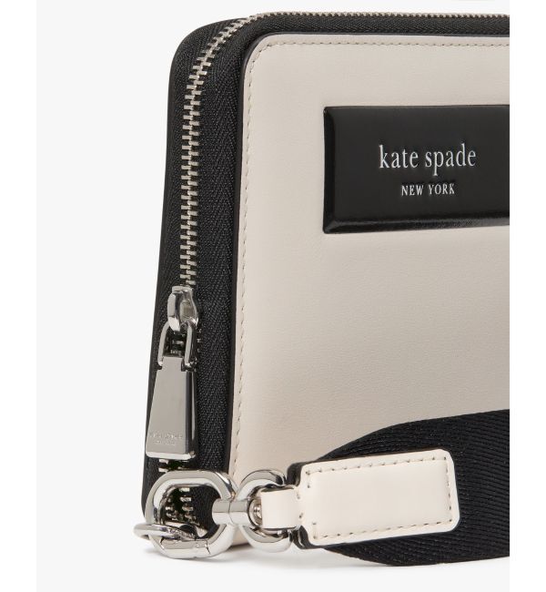 kate spade new york「ラベル スモール コンパクト ウェブド リスレット」|財布|