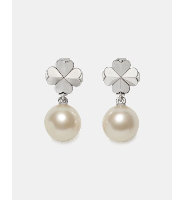 kate spade new york「スペード フラワー パール ドロップ ピアス」|ピアス|IVORY