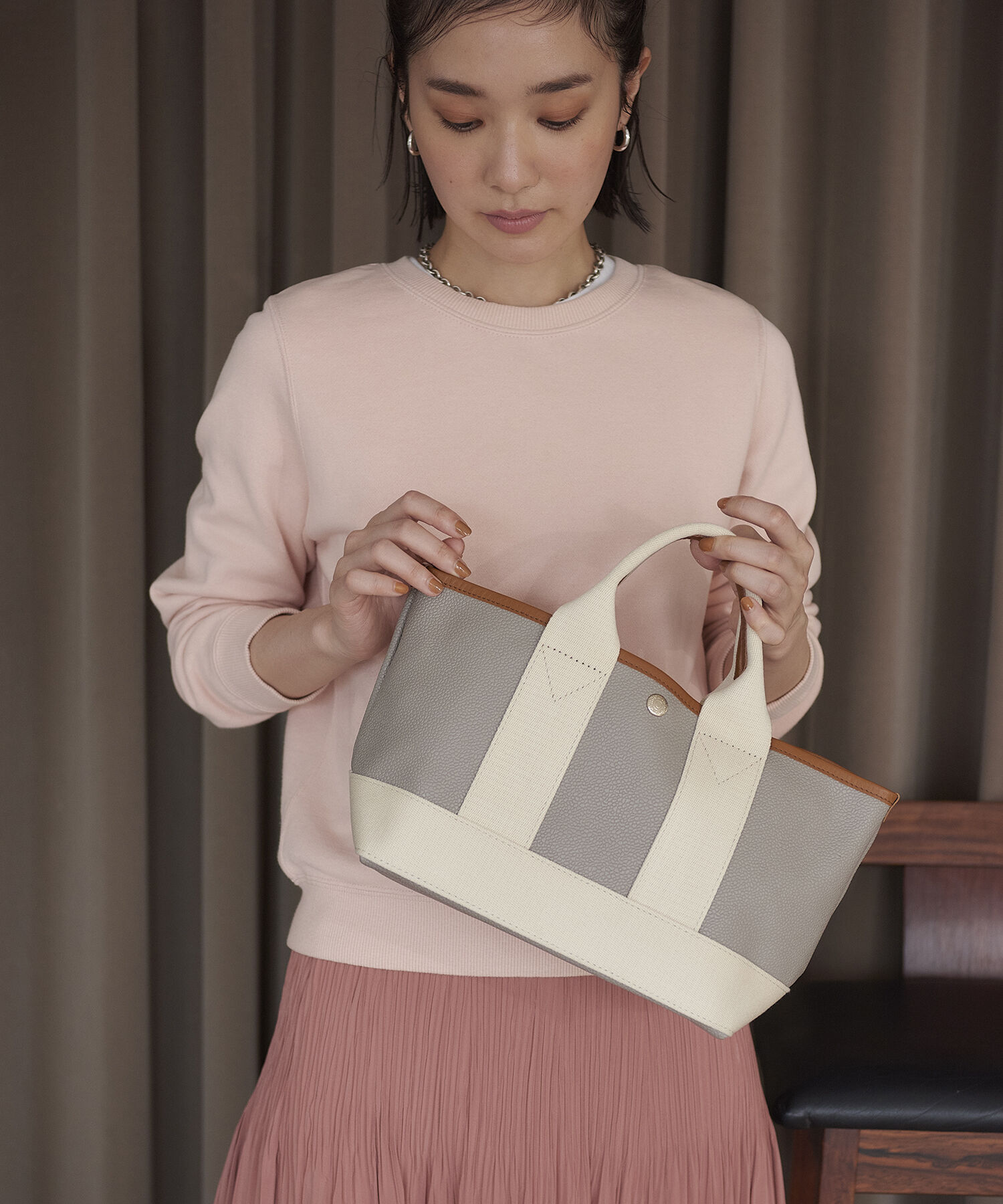 TOPKAPI BREATH「【VERY 10月号掲載】SCOTCH GRAIN スコッチグレイン ネオレザー ミニ トートバッグ」|トートバッグ|