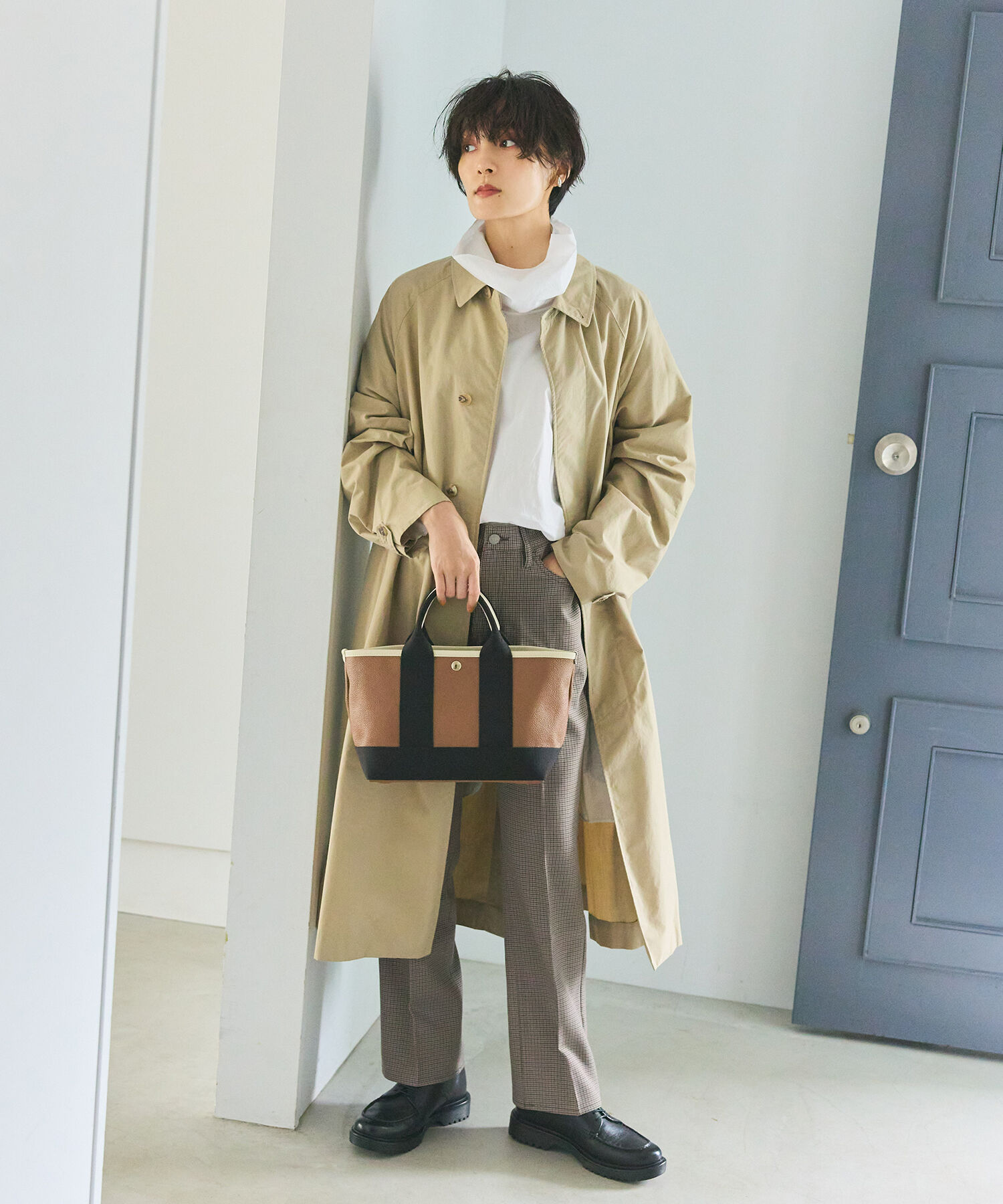 TOPKAPI BREATH「【VERY 10月号掲載】SCOTCH GRAIN スコッチグレイン ネオレザー ミニ トートバッグ」|トートバッグ|