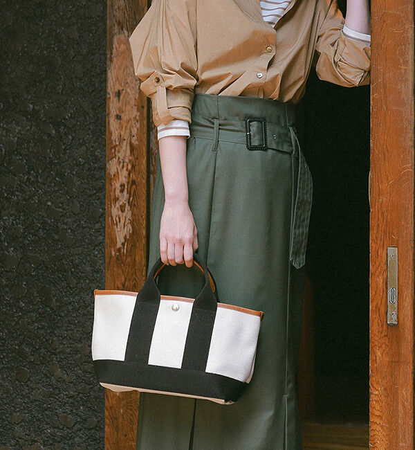 TOPKAPI BREATH「【VERY 10月号掲載】SCOTCH GRAIN スコッチグレイン ネオレザー ミニ トートバッグ」|トートバッグ|クリーム