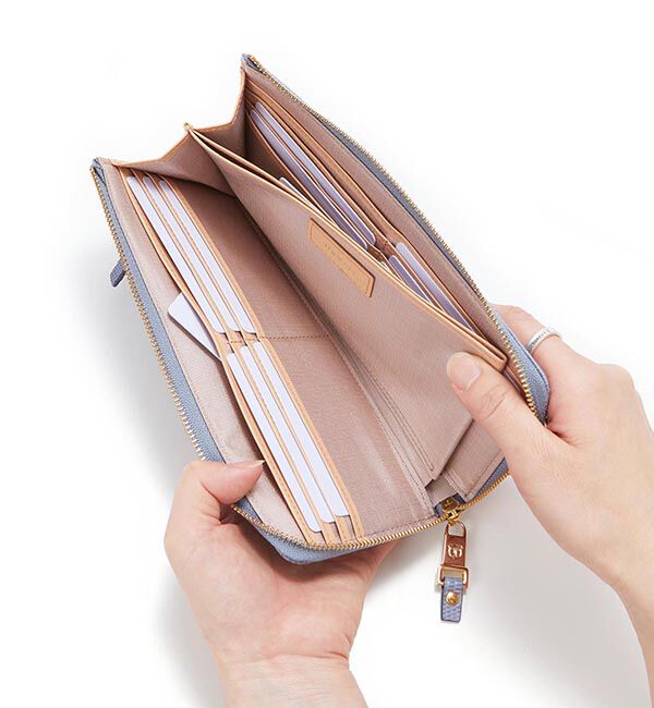 TOPKAPI 「イタリアンレザー・リザード型押し・Lファスナー長財布マチ付き LUCIA[ルチア]」|財布|