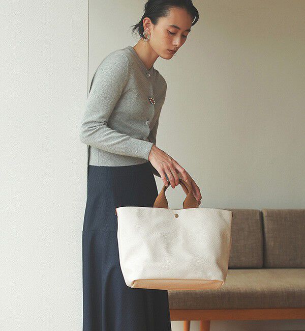 TOPKAPI BREATH「スコッチグレイン ネオレザー A4 トートバッグ プレーン」|トートバッグ|クリーム