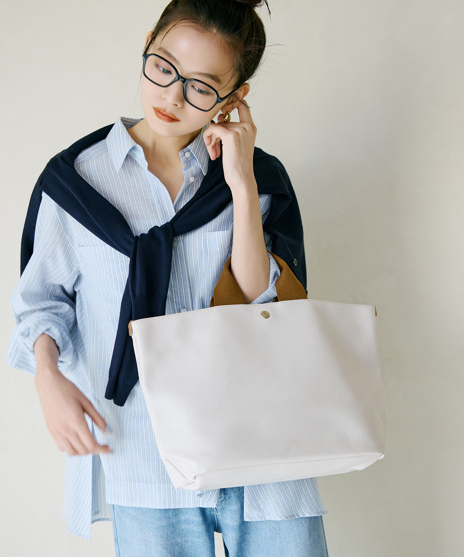 TOPKAPI BREATH「スコッチグレイン ネオレザー A4 トートバッグ プレーン」|トートバッグ|