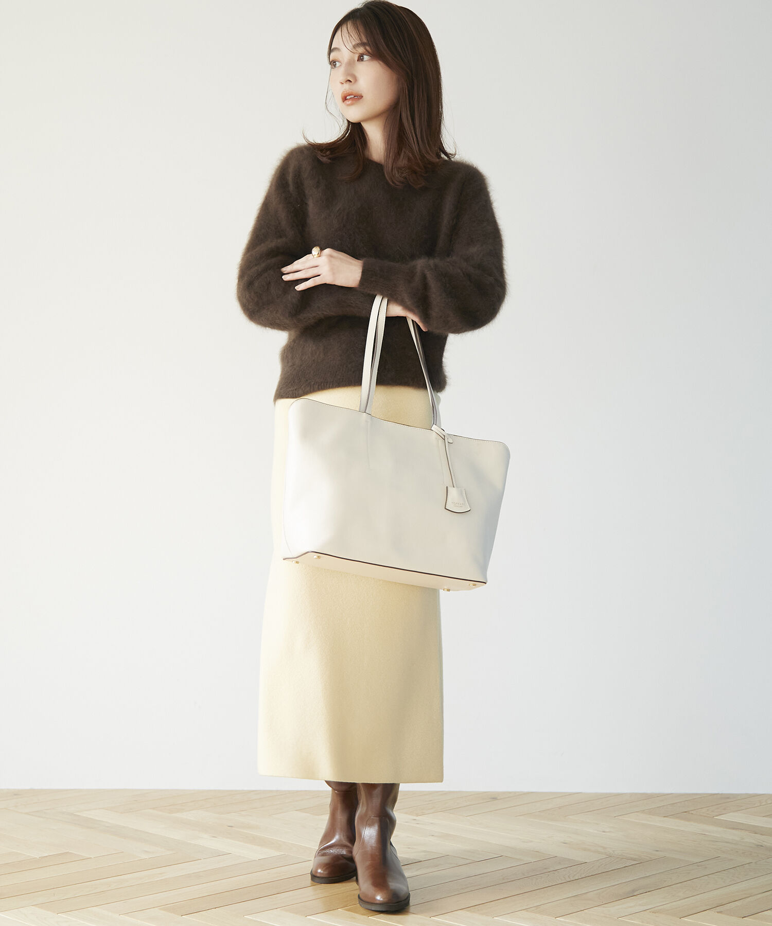 TOPKAPI TREASURE「フロントステッチ レザーA4トートバッグ」|トートバッグ|