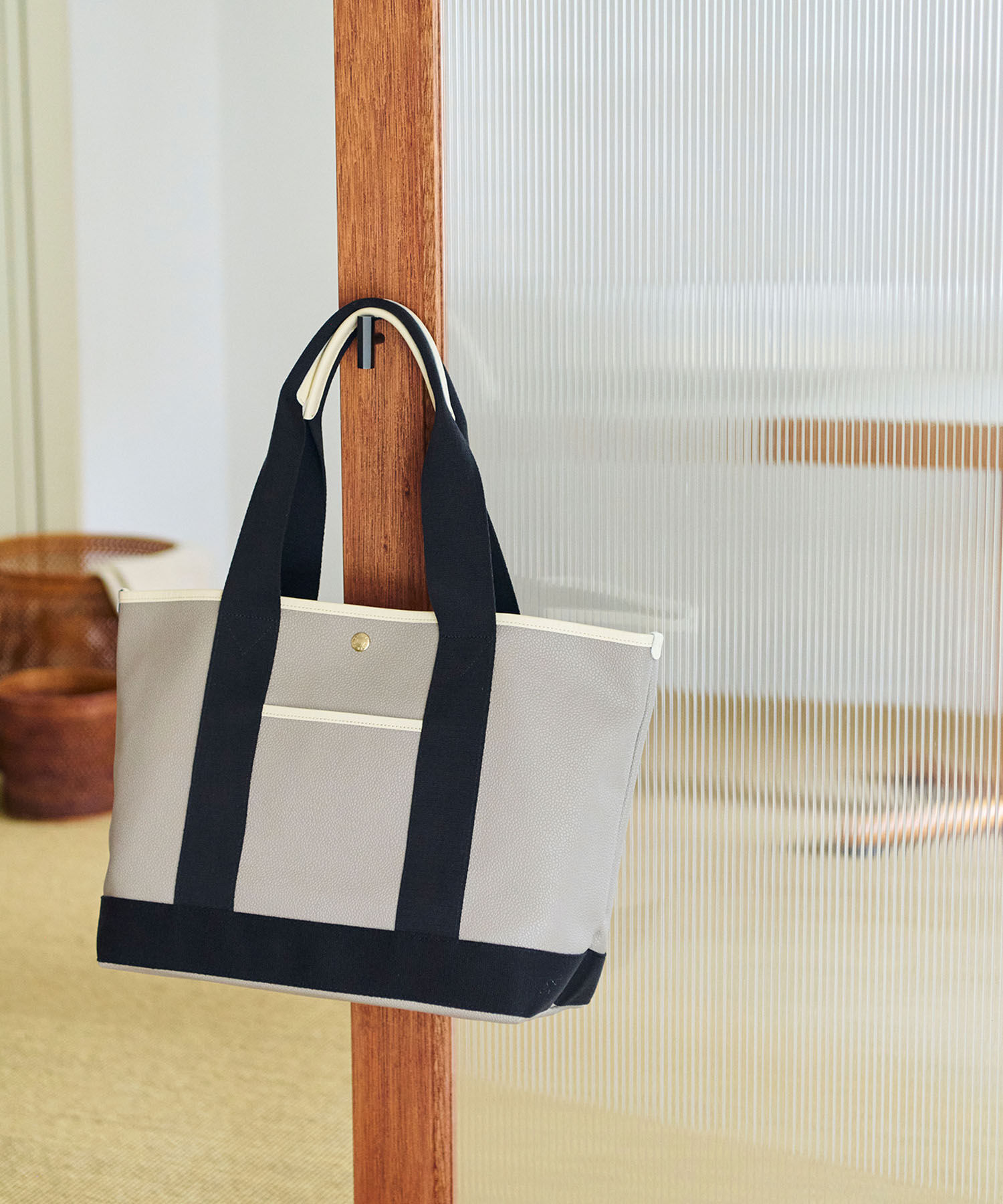 TOPKAPI BREATH「【Breath TOPKAPI】SCOTCH GRAIN スコッチグレイン ロングハンドル トートバッグ L」|トートバッグ|