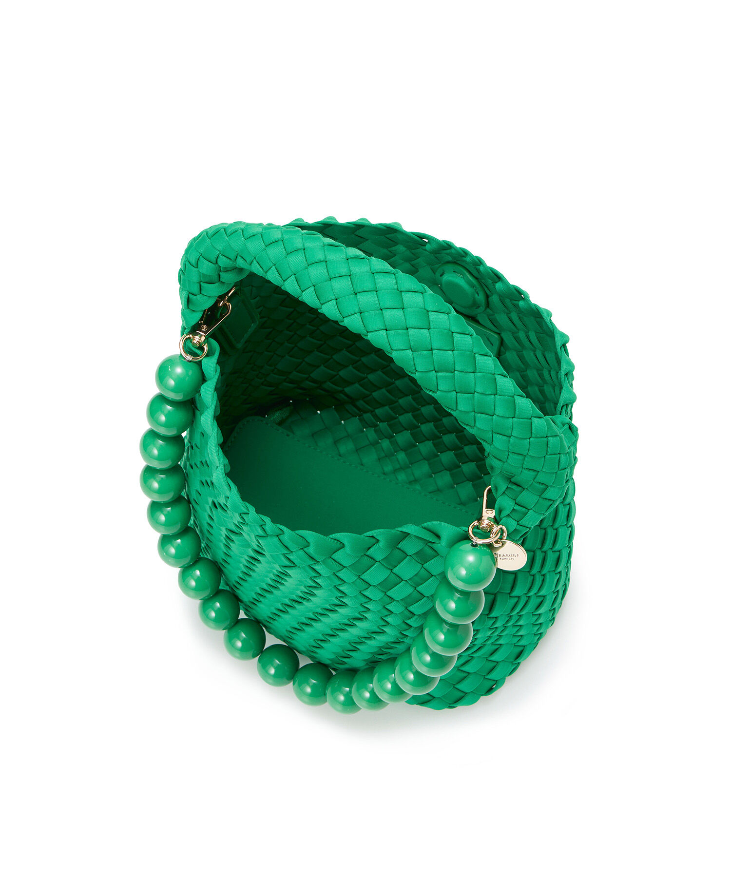 TOPKAPI TREASURE「【TREASURE TOPKAPI】ネオプレン イントレチャート ボールビーズ付き ショルダー ワンハンドル バッグ」|トートバッグ|