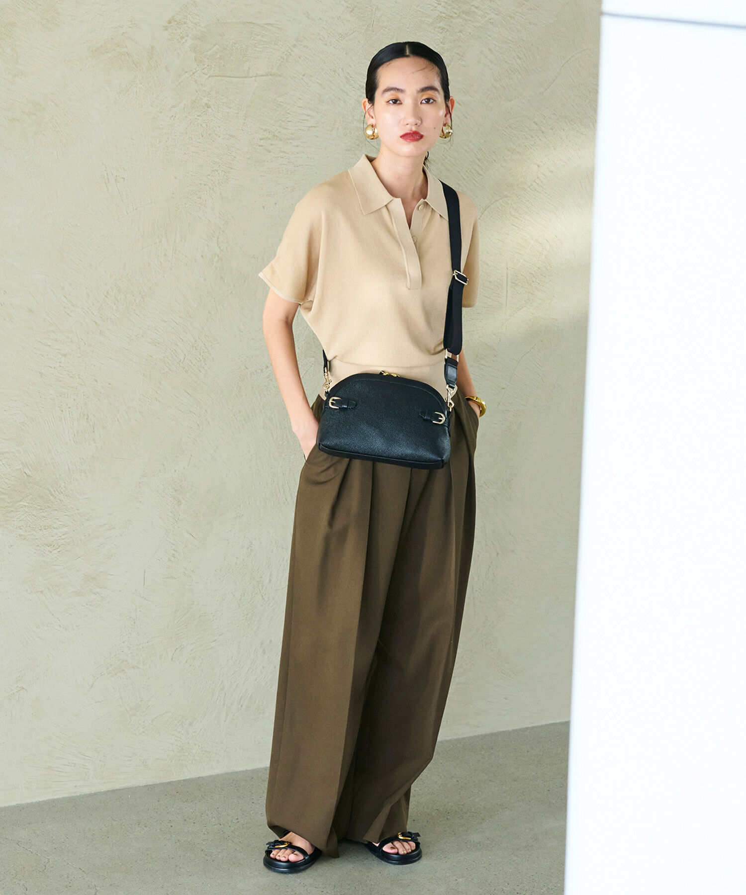 TOPKAPI BREATH「【Breath TOPKAPI】SCOTCH GRAIN スコッチグレイン ベルトデザイン ショルダーバッグ」|ショルダー・メッセンジャー|