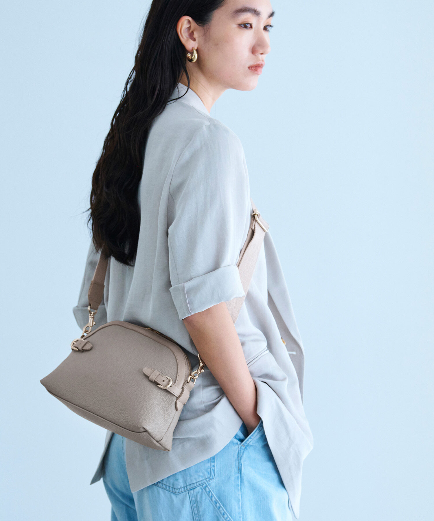 TOPKAPI BREATH「【Breath TOPKAPI】SCOTCH GRAIN スコッチグレイン ベルトデザイン ショルダーバッグ」|ショルダー・メッセンジャー|