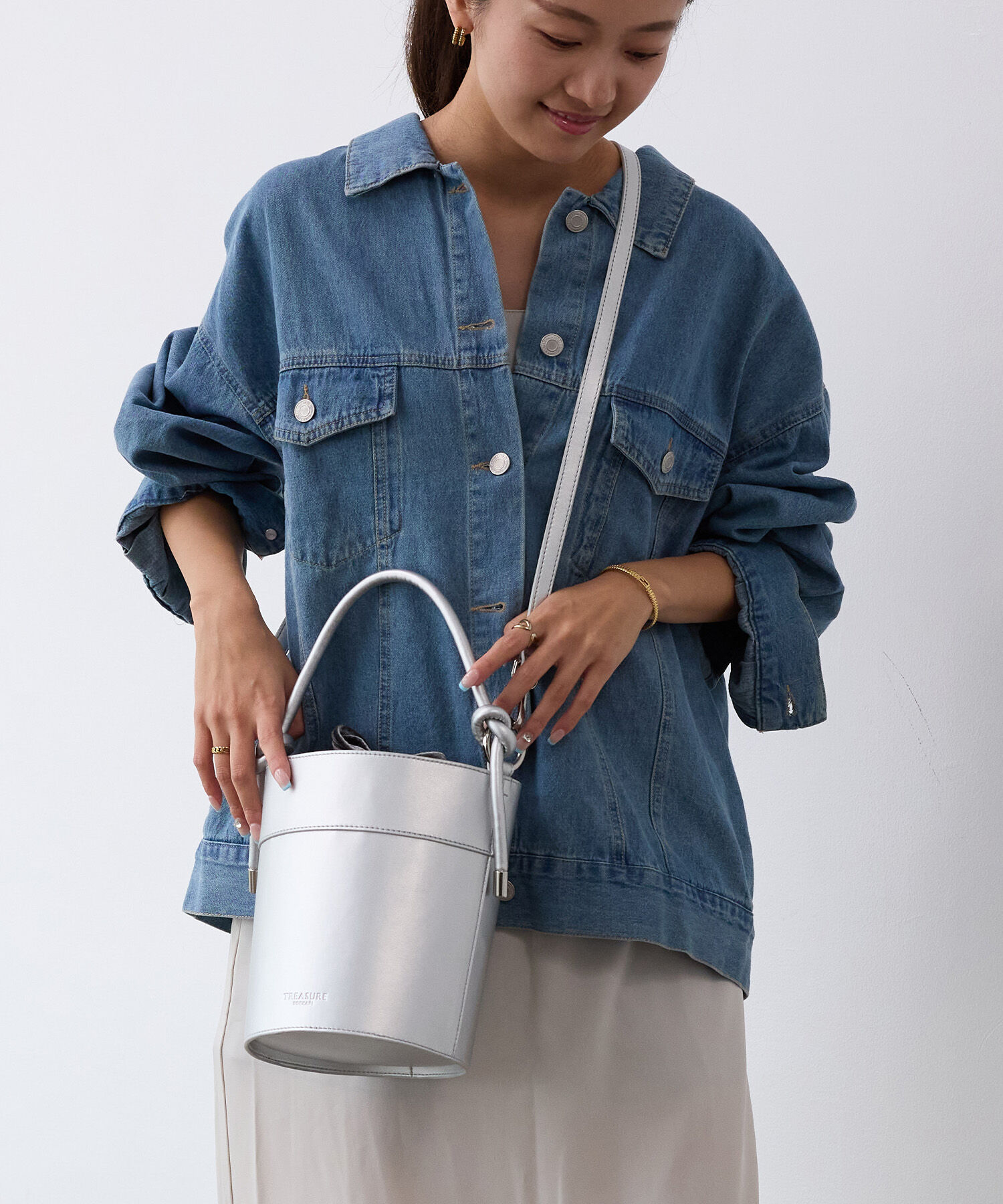 TOPKAPI TREASURE「【TREASURE TOPKAPI】 バケツ 巾着 ショルダー バッグ」|ショルダー・メッセンジャー|