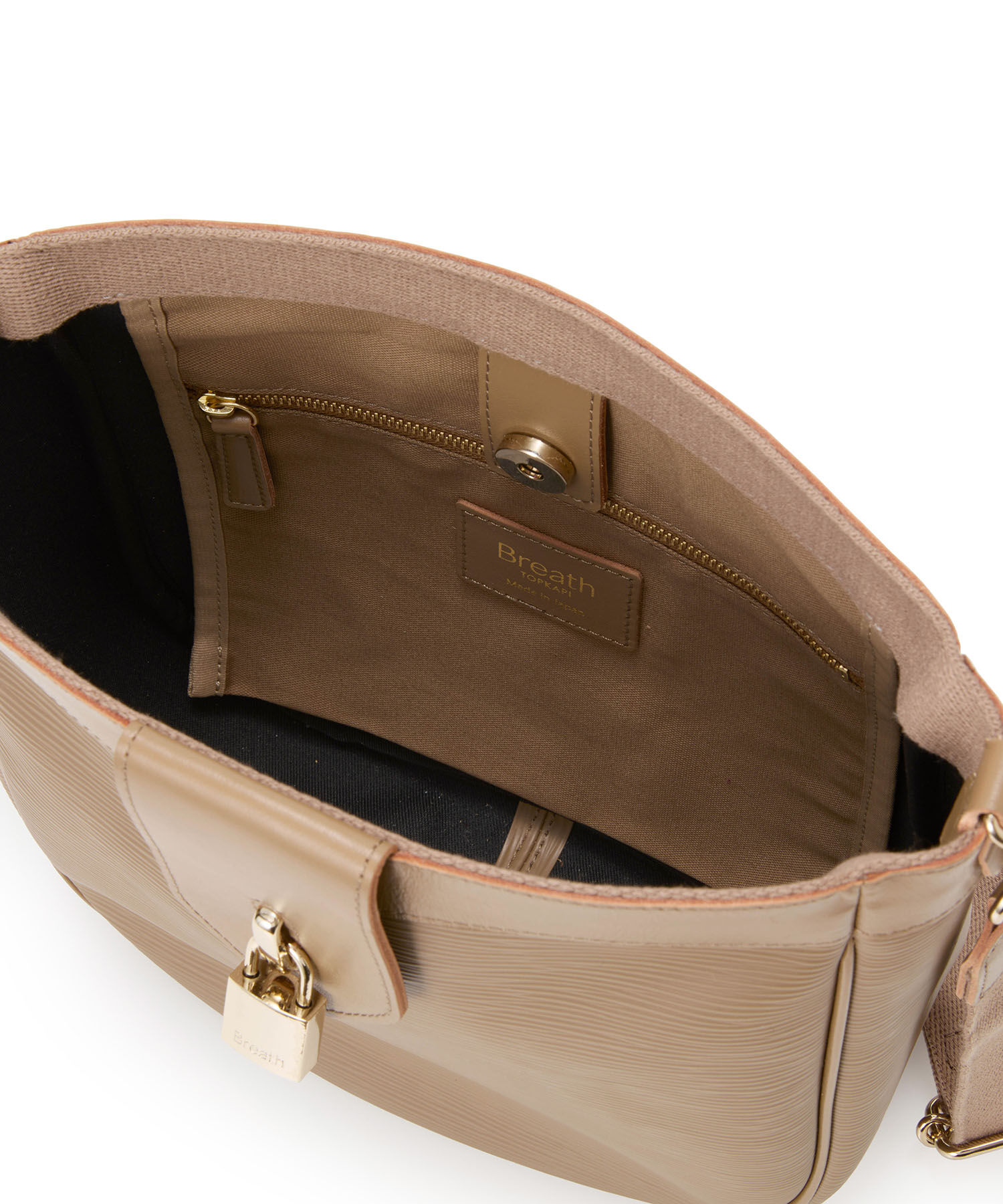 TOPKAPI BREATH「【Breath TOPKAPI】RIPPLE LOCK  リプルロック レザーコンビ ショルダー バッグ」|ショルダー・メッセンジャー|