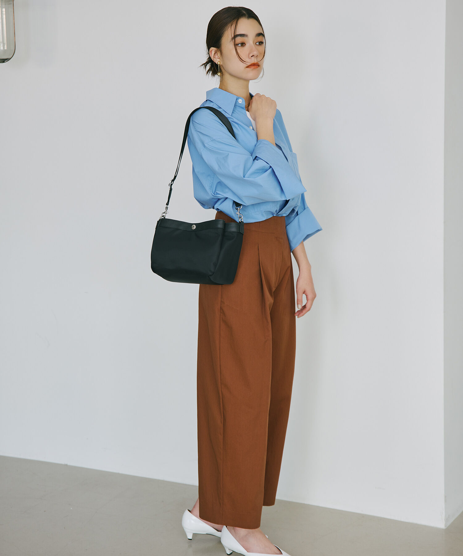 TOPKAPI BREATH「【Breath TOPKAPI】防水ナイロン レザーコンビ ショルダーバッグ」|ショルダー・メッセンジャー|