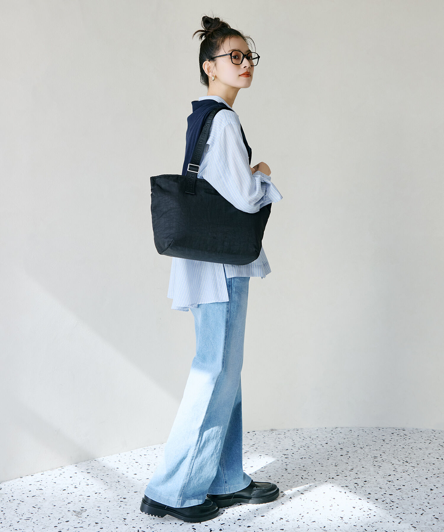 TOPKAPI BREATH「【Breath TOPKAPI】Freely フリーリー ナイロン ロゴテープ  トートバッグ A4対応」|トートバッグ|