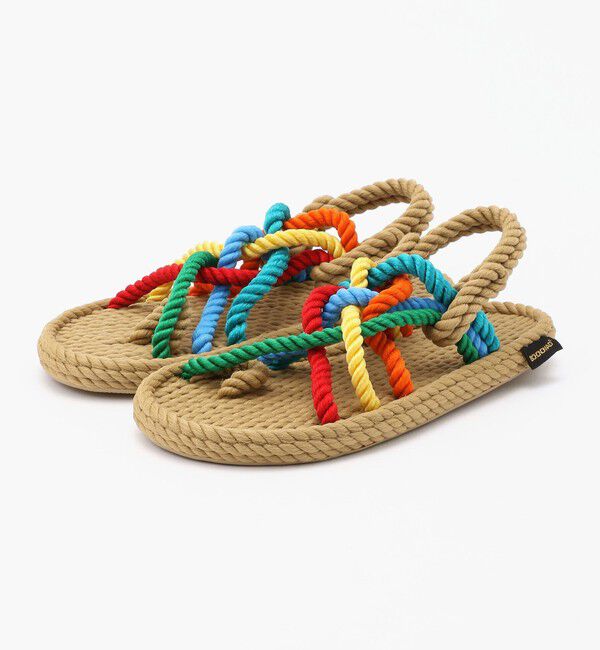 BOHONOMAD「【BOHONOMAD】ケープポイント/ベージュ マルチカラー/サンダル メンズ レディース」|サンダル|