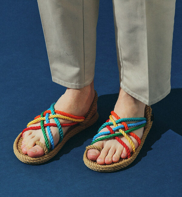 BOHONOMAD「【BOHONOMAD】ケープポイント/ベージュ マルチカラー/サンダル メンズ レディース」|サンダル|