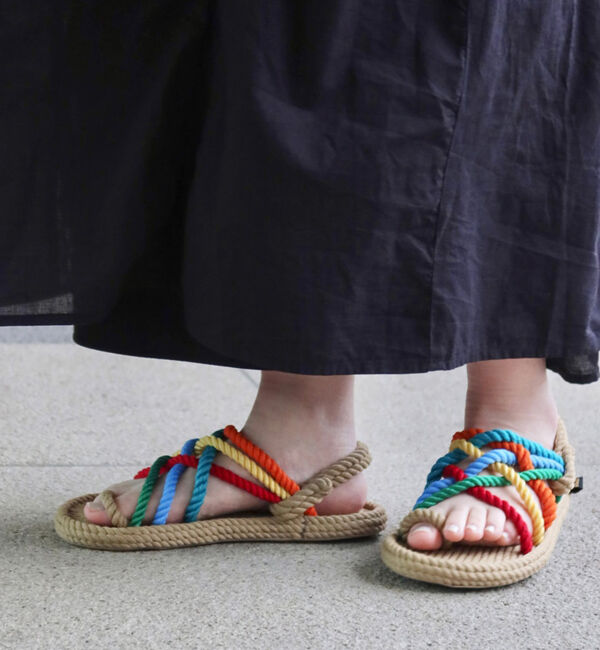 BOHONOMAD「【BOHONOMAD】ケープポイント/ベージュ マルチカラー/サンダル メンズ レディース」|サンダル|