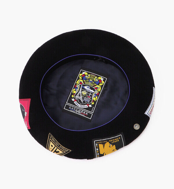 LAULHERE「【ロレール】エリダン 11型/ノワール ウール/ベレー メンズ レディース/ERIDAN」|ハンチング・ベレー帽|