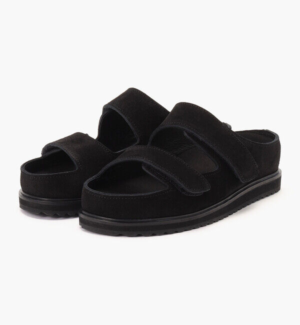 BENEXY「【ベネクシー】120W スリム/ブラック ベロアレザー/サンダル メンズ レディース/BENEXY」|サンダル|