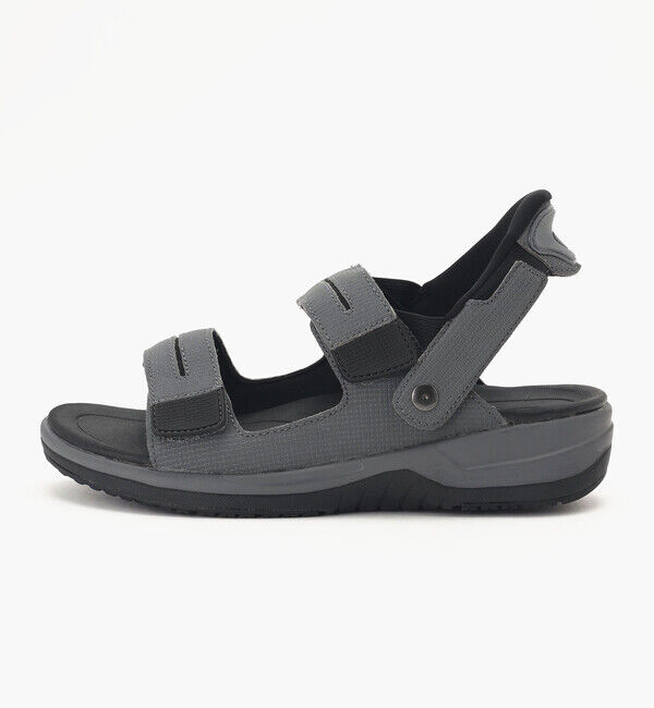 Orthofeet「【オーソフィート】ネプチューン ミディアム/グレー マイクロファイバー/サンダル メンズ」|サンダル|