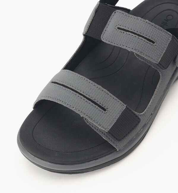 Orthofeet「【オーソフィート】ネプチューン ミディアム/グレー マイクロファイバー/サンダル メンズ」|サンダル|