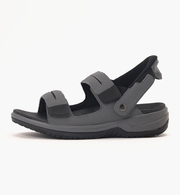 Orthofeet「【オーソフィート】ネプチューン ワイド/グレー マイクロファイバー/サンダル メンズ」|サンダル|