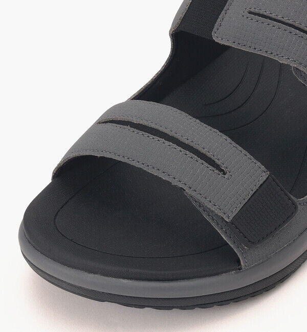 Orthofeet「【オーソフィート】ネプチューン ワイド/グレー マイクロファイバー/サンダル メンズ」|サンダル|