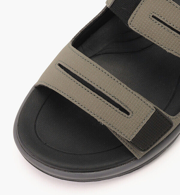 Orthofeet「【オーソフィート】ネプチューン ワイド/オリーブ マイクロファイバー/サンダル メンズ」|サンダル|