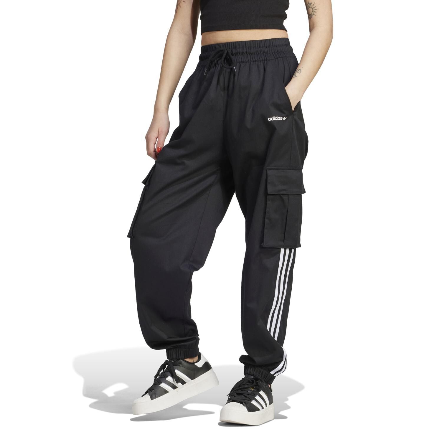 adidas「【ADIDAS ｳｪｱ】W CARGO PANTS」|チノ|ブラック