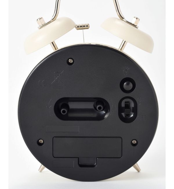 BRUNO「モノクロツインベルクロック」|クロック・置時計|